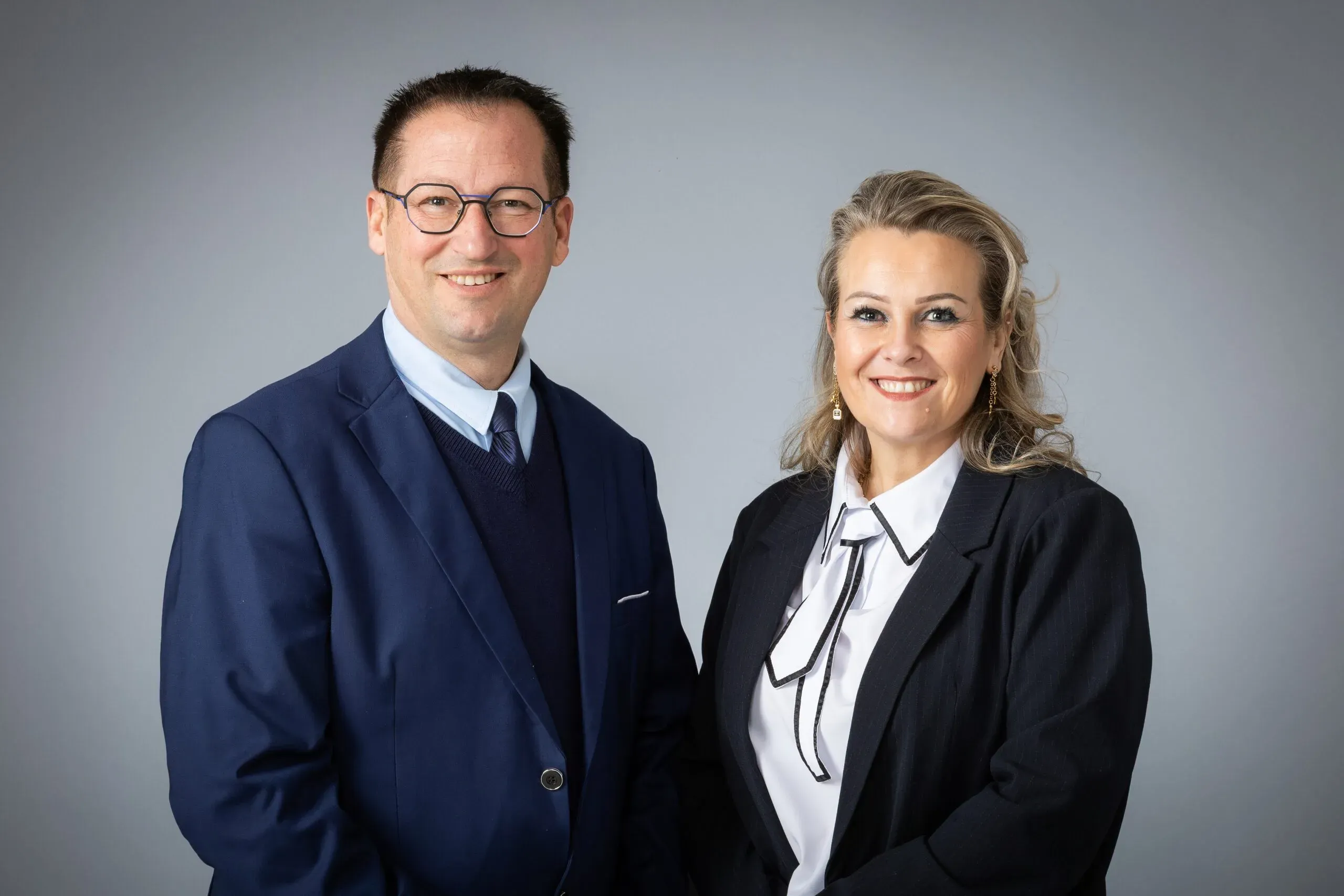 Sarah et Didier Maire, gérants des pompes funèbres Hinger-Maire.